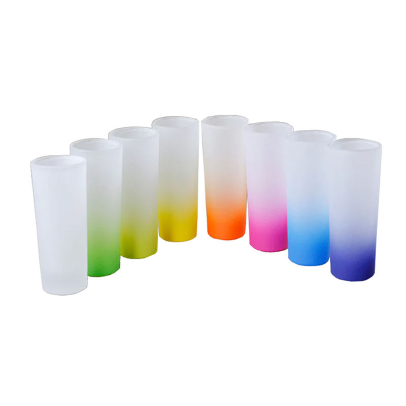 60ml Frosted Gradient Sublimation Shot Glasses